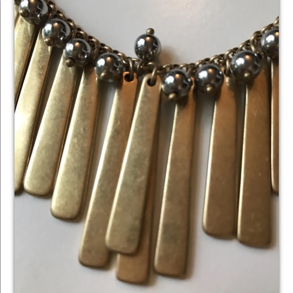 J.CREW EUC Asymmetrical FRINGE STATEMENT NECKLACE - Picture 4 of 5
